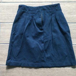Theory size 0 navy tulip skirt